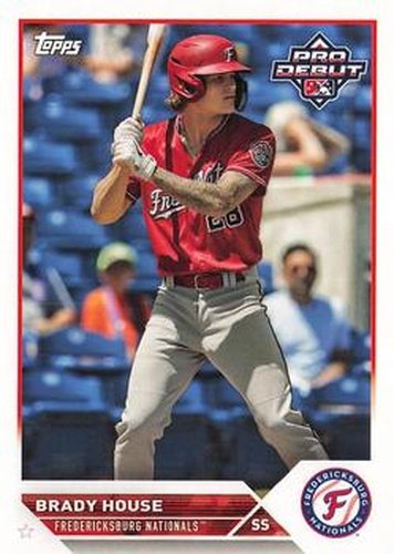 #PD-68 Brady House - Fredericksburg Nationals - 2023 Topps Pro Debut Baseball