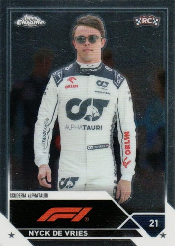 #68 Nyck De Vries - Scuderia AlphaTauri - 2023 Topps Chrome Formula 1 Racing