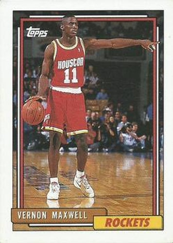 #68 Vernon Maxwell - Houston Rockets - 1992-93 Topps Basketball