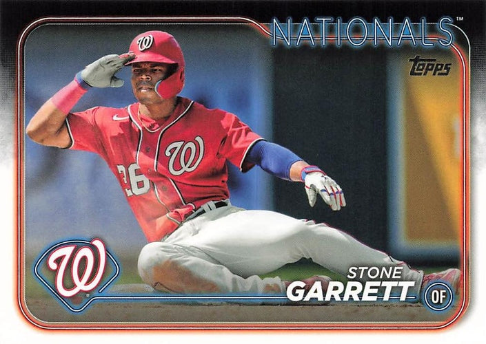 #68 Stone Garrett - Washington Nationals - 2024 Topps Baseball