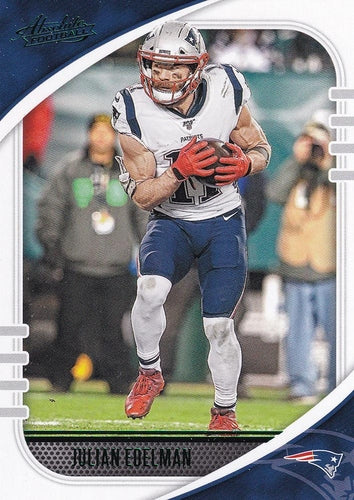 #68 Julian Edelman - New England Patriots - 2020 Panini Absolute - Green Football