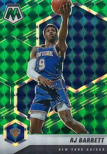 #68 RJ Barrett - New York Knicks - 2020-21 Panini Mosaic - Mosaic Green Basketball