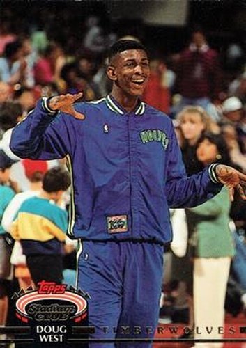#68 Doug West - Minnesota Timberwolves - 1992-93 Stadium Club Basketball
