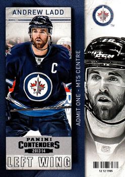 #68 Andrew Ladd - Winnipeg Jets - 2013-14 Panini Contenders Hockey