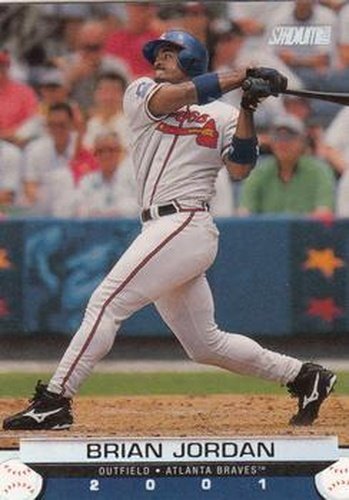 #68 Brian Jordan - Atlanta Braves - 2001 Stadium Club Baseball