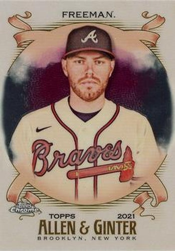 #68 Freddie Freeman - Atlanta Braves - 2021 Topps Allen & Ginter Chrome Baseball