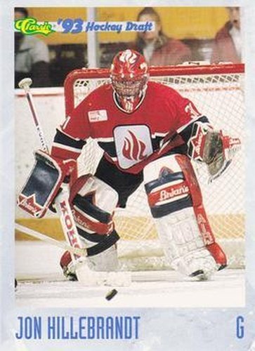 #68 Jon Hillebrandt - UIC Flames - 1993 Classic '93 Hockey Draft Hockey