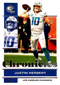 #68 Justin Herbert - Los Angeles Chargers - 2021 Panini Chronicles Football