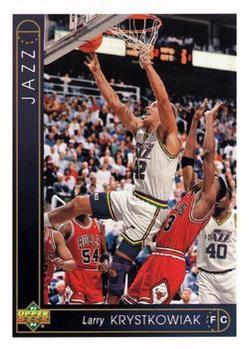 #68 Larry Krystkowiak - Utah Jazz - 1993-94 Upper Deck Basketball