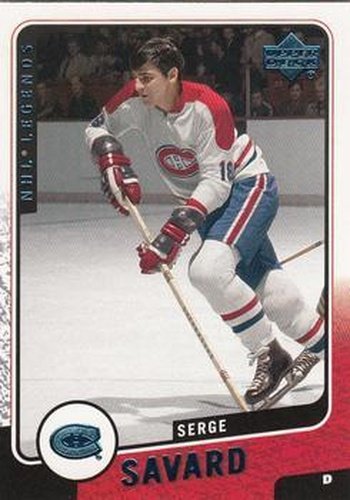#68 Serge Savard - Montreal Canadiens - 2000-01 Upper Deck Legends Hockey