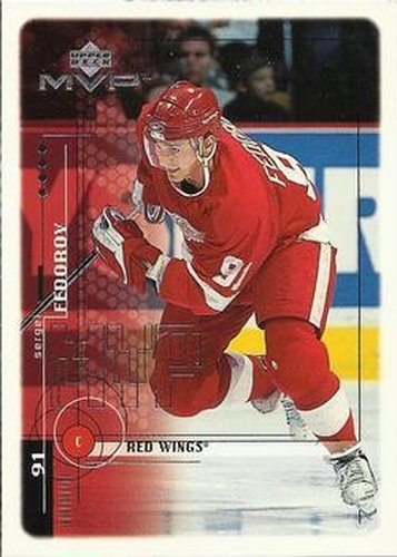 #68 Sergei Fedorov - Detroit Red Wings - 1998-99 Upper Deck MVP Hockey