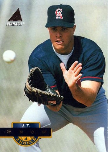 #68 J.T. Snow - California Angels - 1994 Pinnacle Baseball