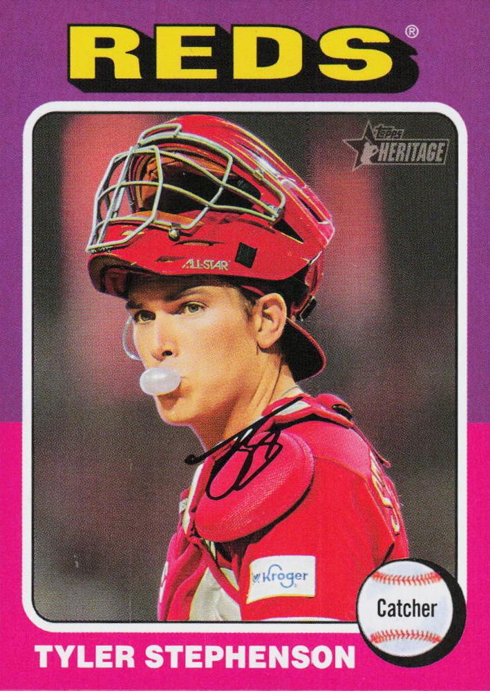 #68 Tyler Stephenson - Cincinnati Reds - 2024 Topps Heritage Baseball