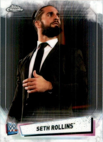 #68 Seth Rollins - 2021 Topps WWE Chrome Wrestling