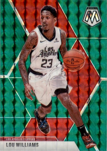 #68 Lou Williams - Los Angeles Clippers - 2019-20 Panini Mosaic - Green Prizm Basketball