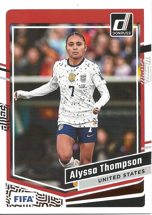 #68 Alyssa Thompson - USA - 2023-24 Donruss Soccer