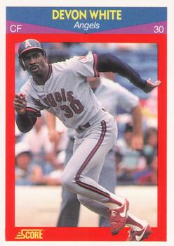 #68 Devon White - California Angels - 1990 Score 100 Superstars Baseball