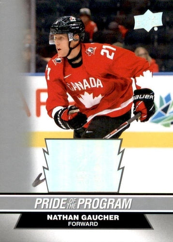 #68 Nathan Gaucher - Canada - 2023 Upper Deck Team Canada Juniors Hockey