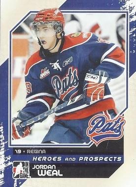 #68 Jordan Weal - Regina Pats - 2010-11 In The Game Heroes and Prospects Hockey
