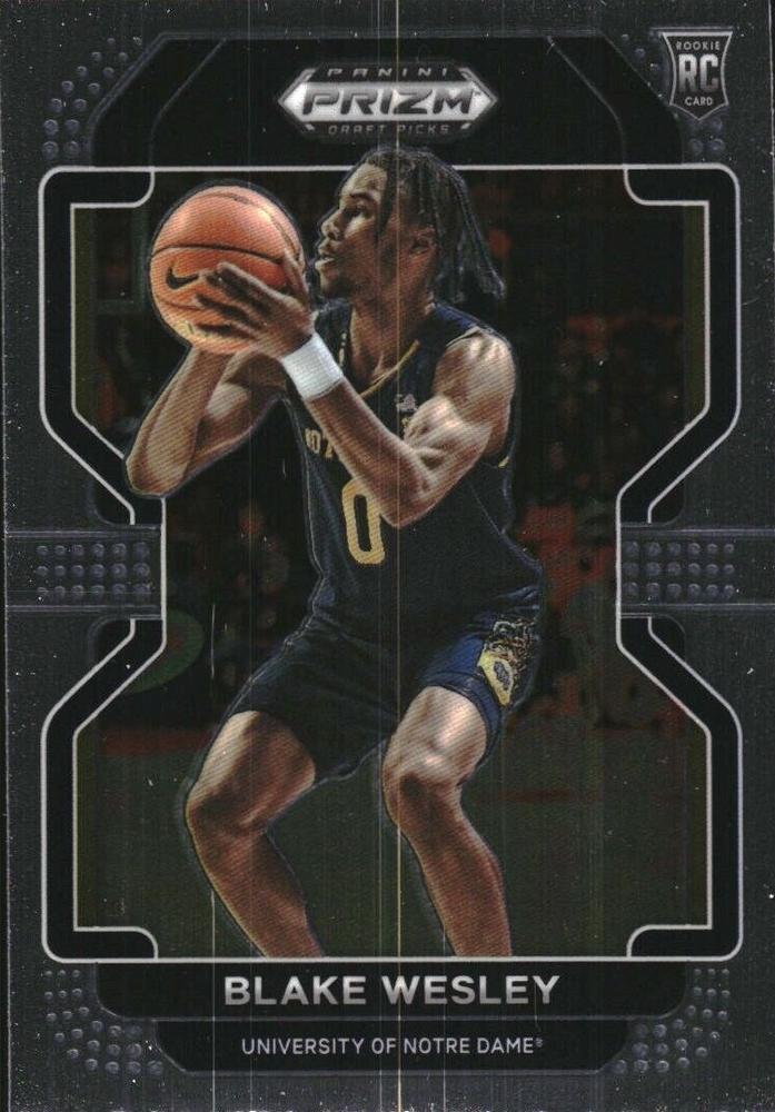 #68 Blake Wesley - Notre Dame Fighting Irish - 2022 Panini Prizm Draft Picks Basketball