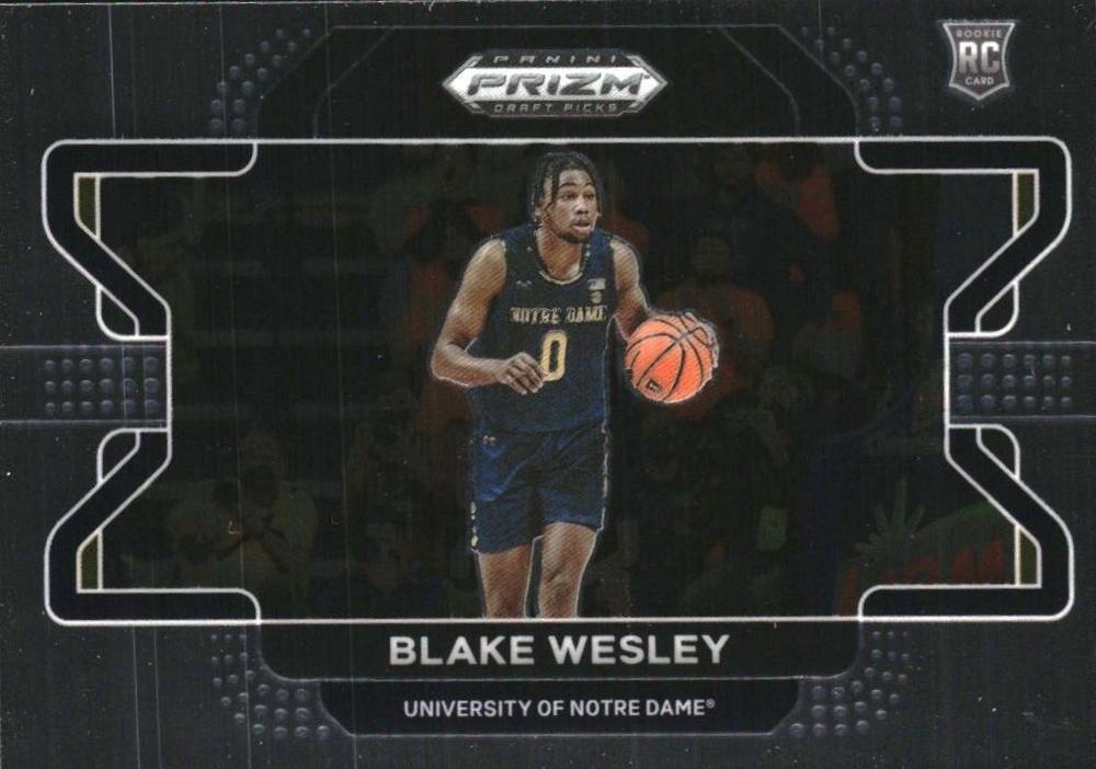 #68b Blake Wesley - Notre Dame Fighting Irish - 2022 Panini Prizm Draft Picks Basketball