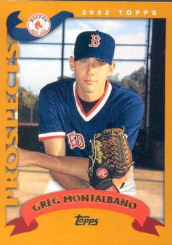 #690 Greg Montalbano - Boston Red Sox - 2002 Topps Baseball