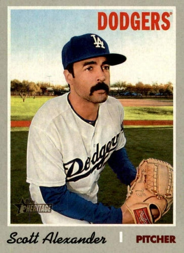 #690 Scott Alexander - Los Angeles Dodgers - 2019 Topps Heritage Baseball