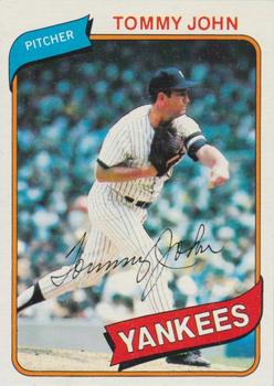 #690 Tommy John - New York Yankees - 1980 Topps Baseball