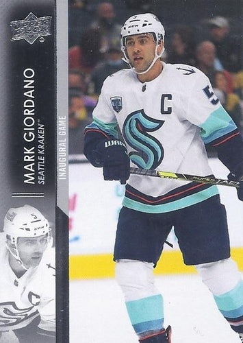 #691 Mark Giordano - Seattle Kraken - 2021-22 Upper Deck Hockey