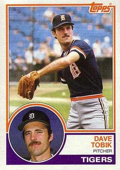 #691 Dave Tobik - Detroit Tigers - 1983 Topps Baseball