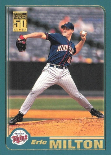 #692 Eric Milton - Minnesota Twins - 2001 Topps Baseball