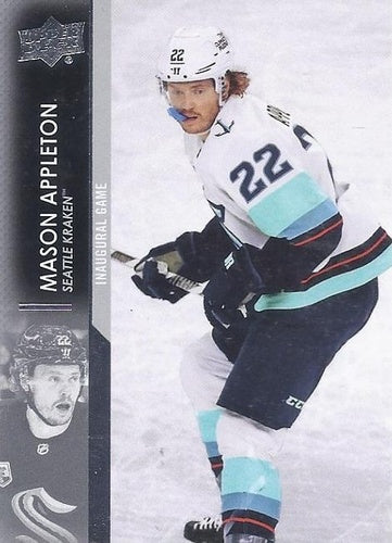 #692 Mason Appleton - Seattle Kraken - 2021-22 Upper Deck Hockey