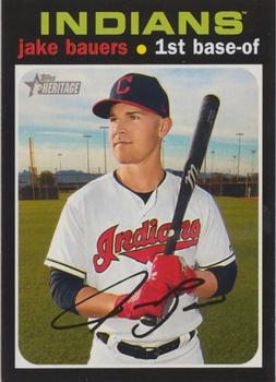 #692 Jake Bauers - Cleveland Indians - 2020 Topps Heritage Baseball