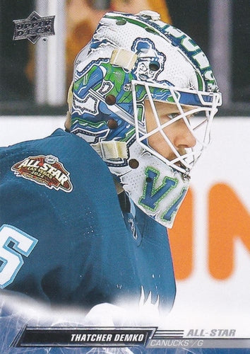 #695 Thatcher Demko - Vancouver Canucks - 2022-23 Upper Deck Hockey