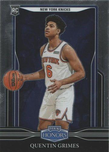 #695 Quentin Grimes - New York Knicks - 2021-22 Panini Chronicles Basketball