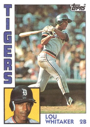 #695 Lou Whitaker - Detroit Tigers - 1984 Topps Baseball