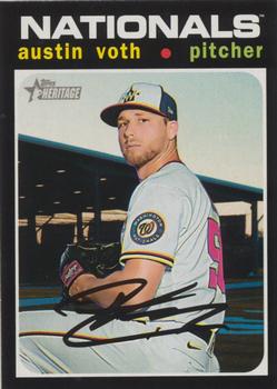#695 Austin Voth - Washington Nationals - 2020 Topps Heritage Baseball