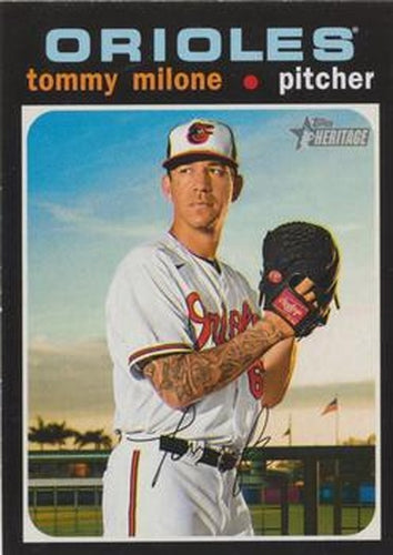 #696 Tommy Milone - Baltimore Orioles - 2020 Topps Heritage Baseball