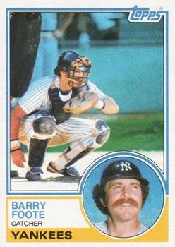 #697 Barry Foote - New York Yankees - 1983 Topps Baseball