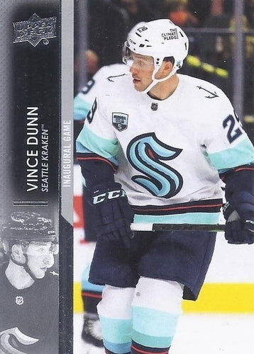 #698 Vince Dunn - Seattle Kraken - 2021-22 Upper Deck Hockey