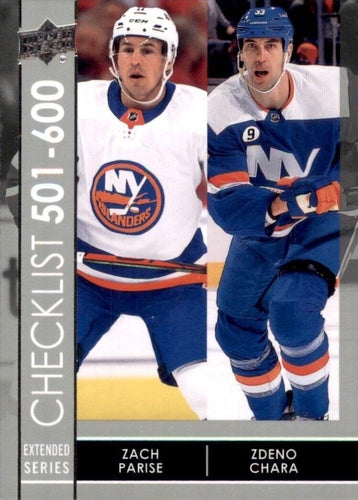 #699 Zach Parise / Zdeno Chara - New York Islanders - 2021-22 Upper Deck Hockey