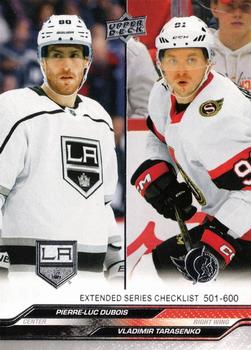 #699 Pierre-Luc Dubois / Vladimir Tarasenko - Los Angeles Kings / Ottawa Senators -2023-24 Upper Deck Hockey