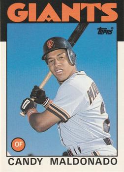 #69T Candy Maldonado - San Francisco Giants - 1986 Topps Traded Baseball