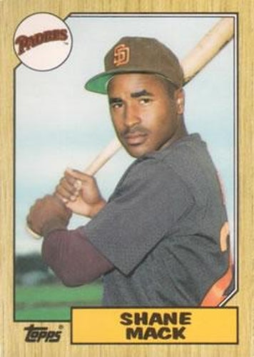 #69T Shane Mack - San Diego Padres - 1987 Topps Traded Baseball