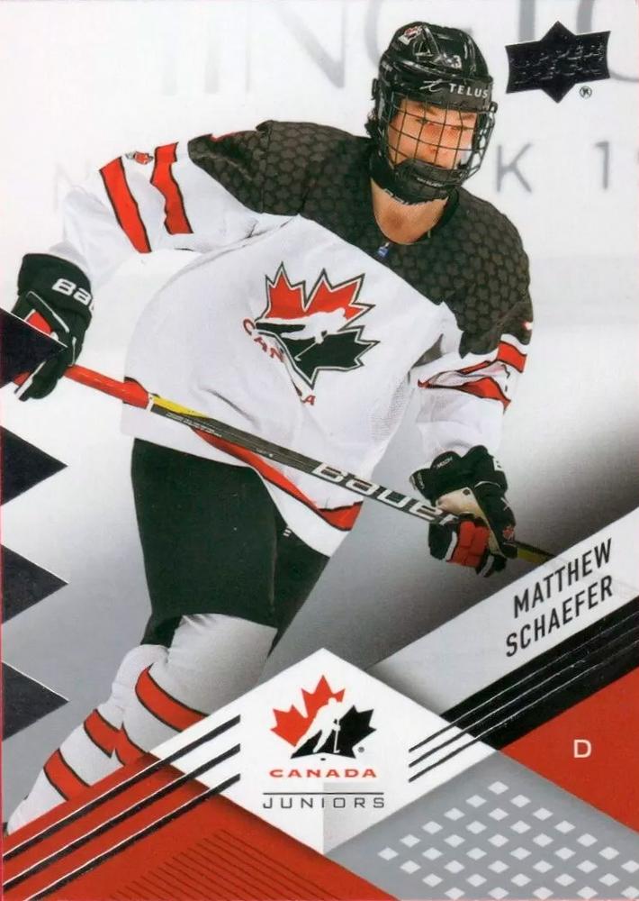 #69 Matthew Schaefer - Canada - 2024 Upper Deck Team Canada Juniors Hockey