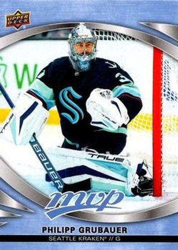 #69 Philipp Grubauer - Seattle Kraken - 2023-24 Upper Deck MVP - Ice Battles Hockey