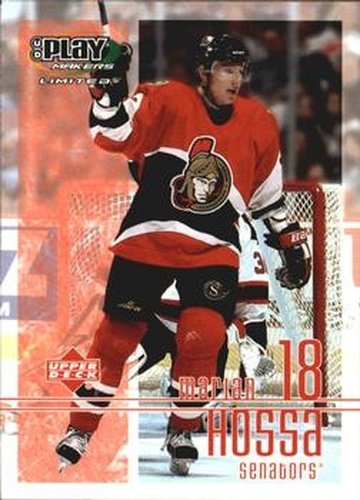 #69 Marian Hossa - Ottawa Senators - 2001-02 Upper Deck Playmakers Hockey