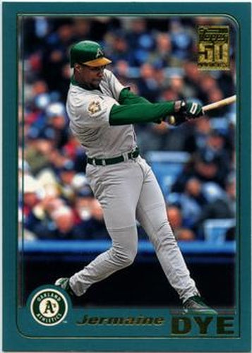 #T69 Jermaine Dye - Oakland Athletics - 2001 Topps Traded & Rookies Baseball