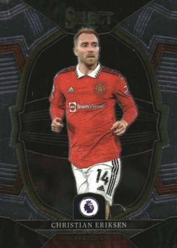 #69 Christian Eriksen - Manchester United - 2022-23 Panini Select Premier League Soccer