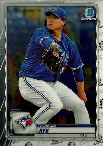 #69 Hyun-jin Ryu - Toronto Blue Jays - 2020 Bowman Chrome Baseball